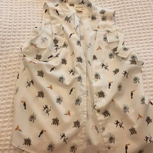 Super cute printed work top